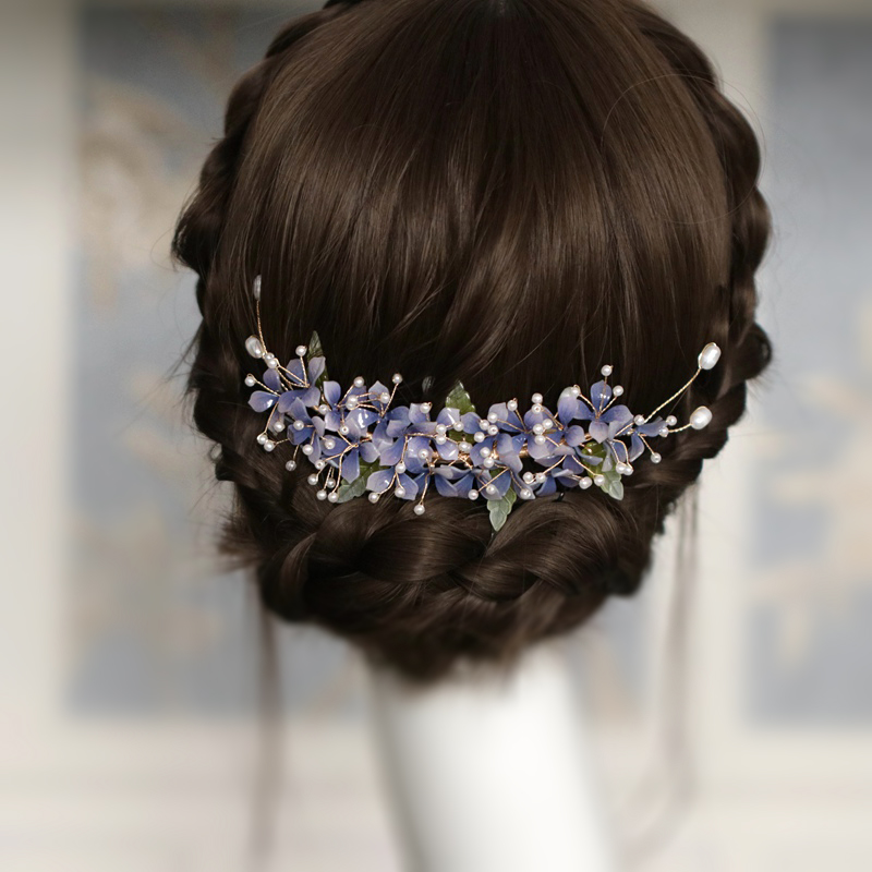 紫藤花日常簪子古风高级感发夹