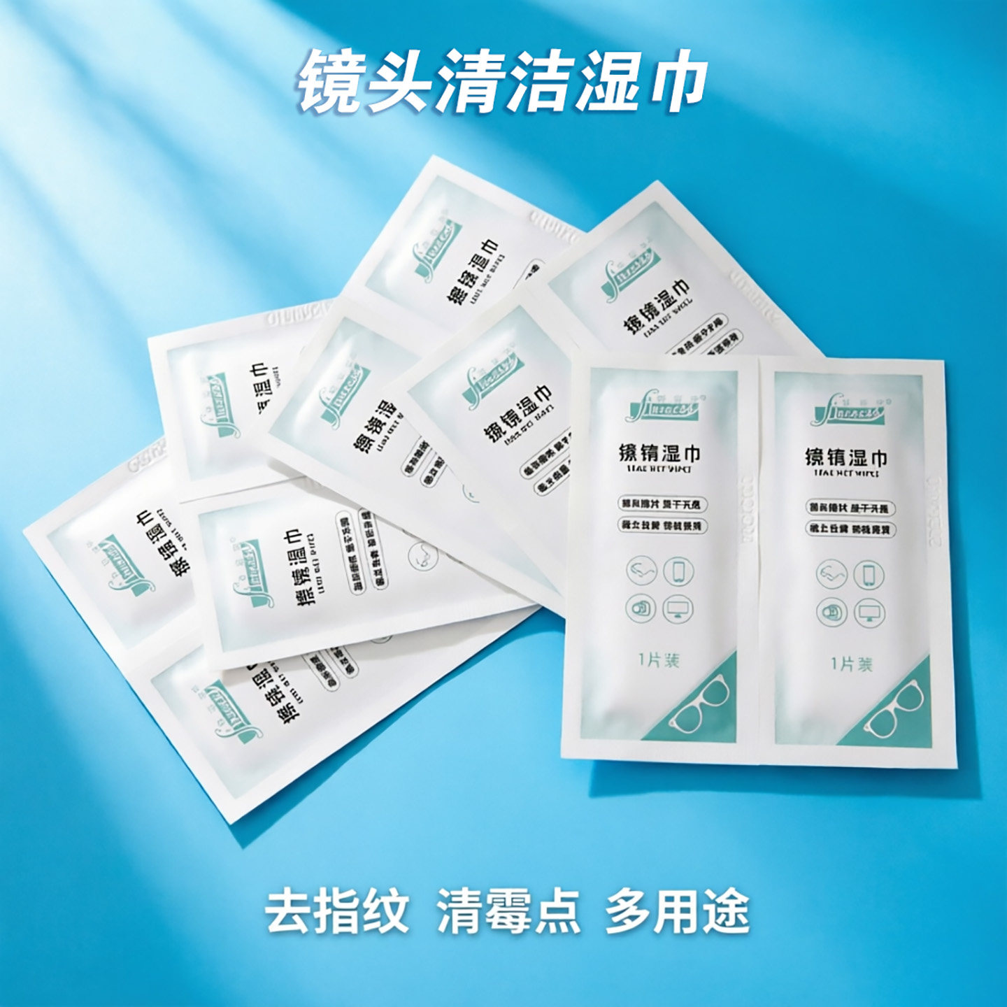 数码清洁湿巾单反相机镜头湿纸巾笔记本手机眼镜擦镜纸有效去指纹