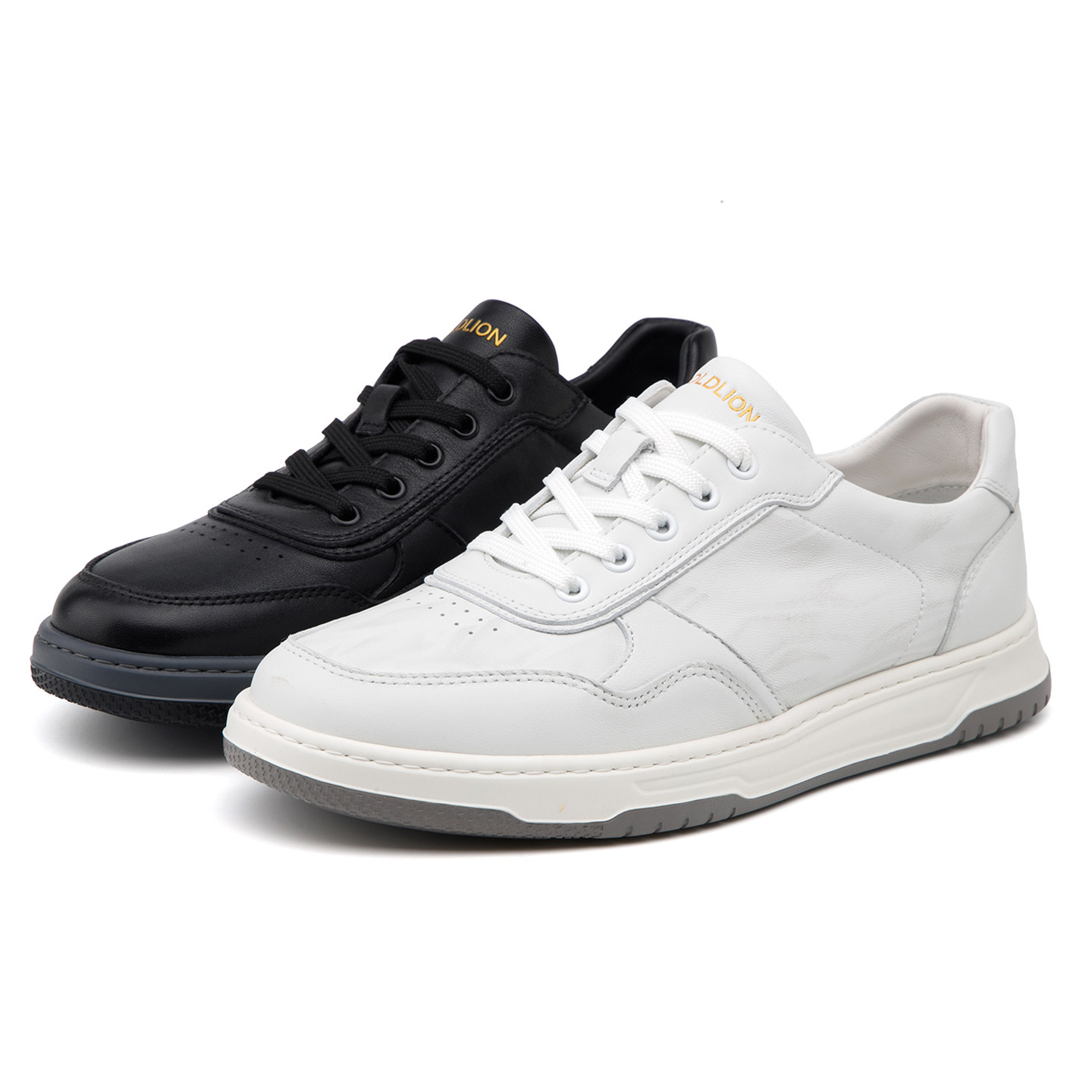 金利来男鞋软底软面真皮圆头系带时尚百搭日常休闲板鞋滑板鞋正品