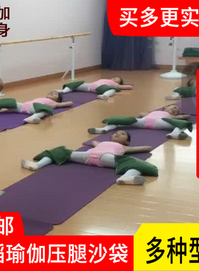 医用瑜伽舞蹈压腿沙袋学校舞馆用10斤20斤铁砂袋健身康复帆布沙袋