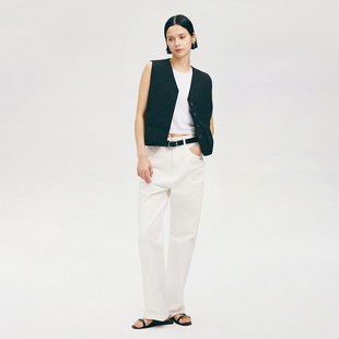 APPENDAGE纯棉背心马甲女2025夏季薄款短款宽松无袖时髦马夹上衣