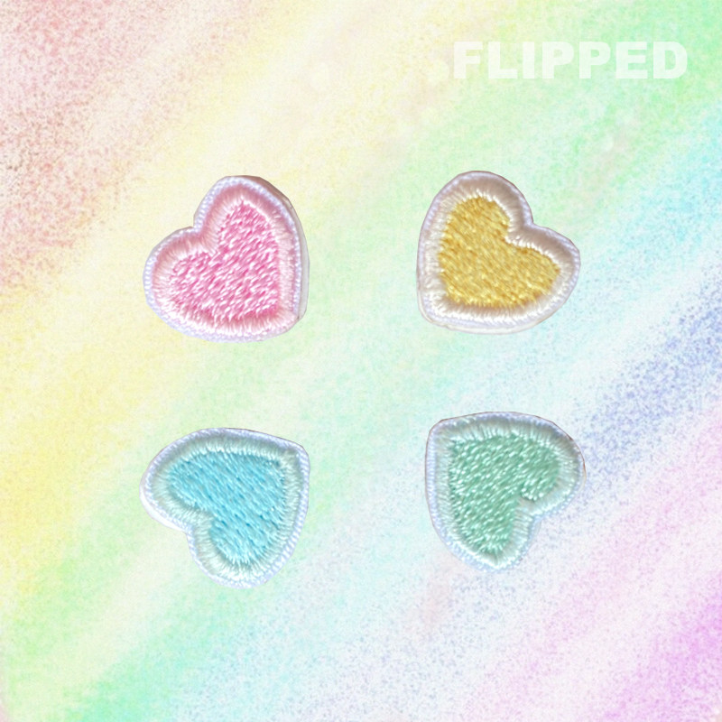 Flipped Store自制适配1970s AF1可爱马卡龙自粘五彩爱心刺绣布贴|ruв категории домашний ткань, швейная diy материалов, инструментов и готовой продукции, швейная diy аксессуары/аксессуары/аксессуары, ткань паста - от Buy2taobao.com для оказания профессиональной услуги покупки агента Taobao