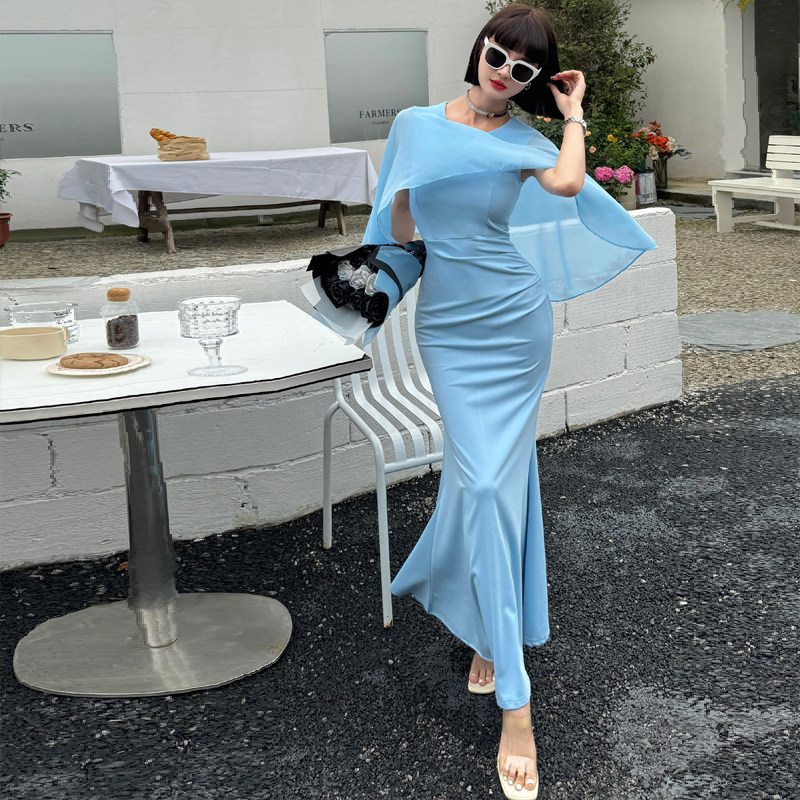 鱼尾晚礼服女气质高级感轻奢小众连衣裙生日显瘦长裙年会日常可穿