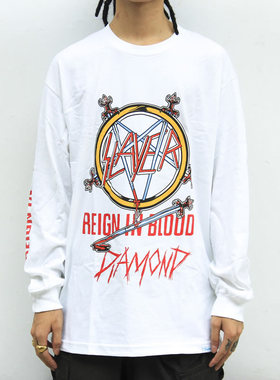 DIAMOND X SLAYER 合作限量款 五刀星 LOGO 长TEE美国进口现货