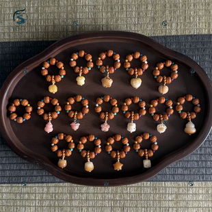 手工编织猴头小葫芦手捻提溜diy配件串珠文玩佛珠饰品配饰品隔珠