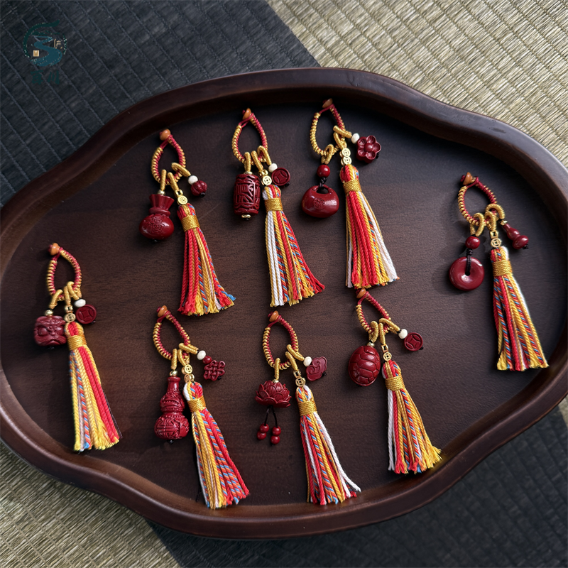 手工编织朱砂富甲钱袋醒狮小提溜挂件钥匙扣饰品串珠diy配件流苏,饰品/流行首饰/时尚饰品新,其他DIY饰品配件,淘宝优惠券,粉丝福利购,淘宝优惠卷