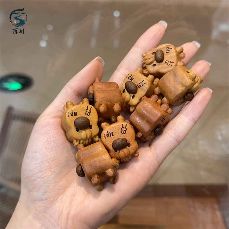 桃木咖啡豆小马DIY手工编织手绳图片