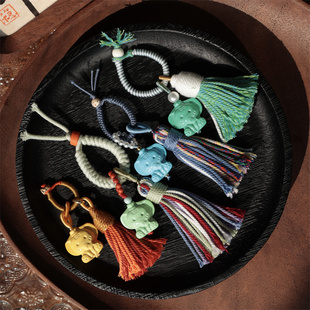 菱镁矿象神提溜diy配件手工编织手绳项链文玩佛珠时尚配饰品隔珠