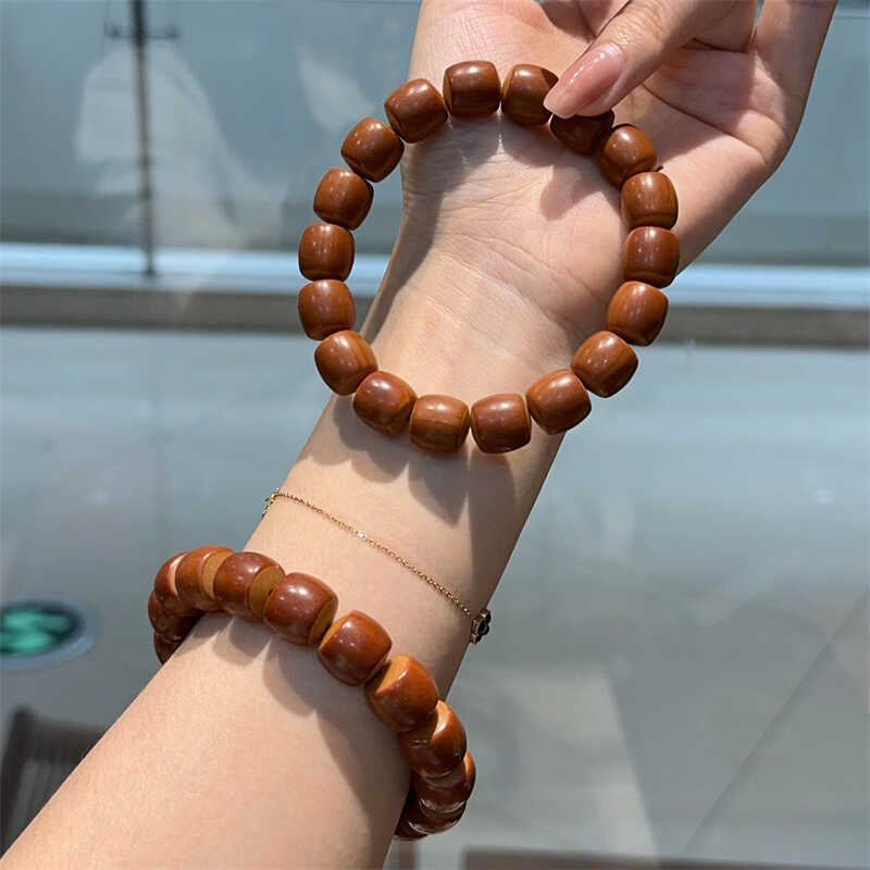 藏式老型苹果檀香木桶珠