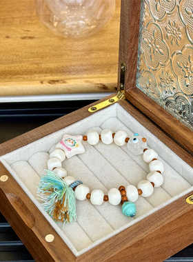 原创设计百搭款白玉菩提手链气质