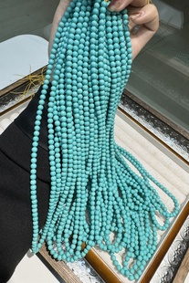 菱镁矿松石绿5毫米diy配件手工编织手绳项链文玩佛珠手串配饰隔珠