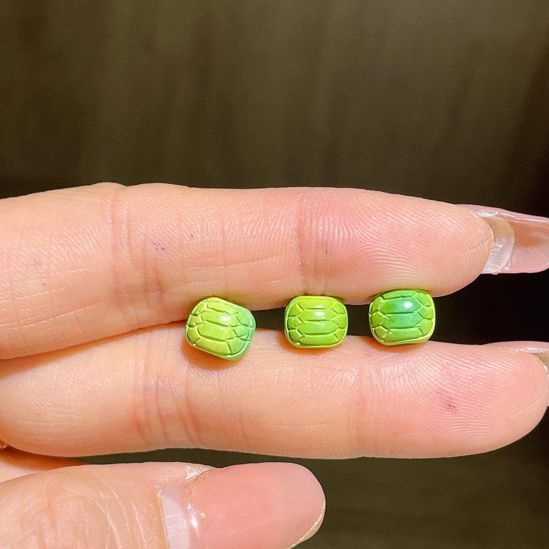 磷镁矿富甲天下配件diy龟背手工编织手绳项链文玩手串配饰品隔珠