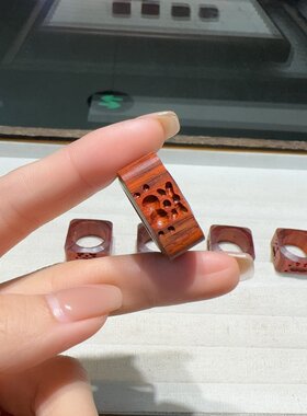 紫檀喜怒哀乐跑环diy配件手工编织手绳项链文玩佛珠时尚配饰品珠