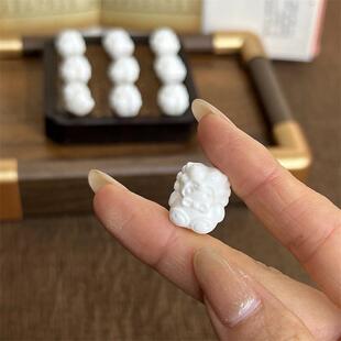 高瓷驼骨布偶羊diy配件手工编织手绳项链文玩佛珠时尚配饰品隔珠