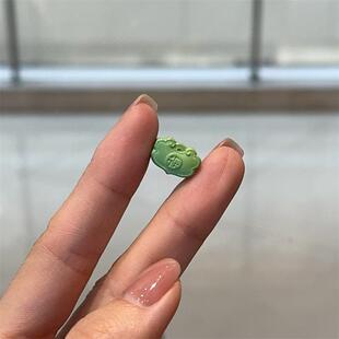 菱镁矿如意锁diy配件手工编织手绳项链文玩佛珠时尚配饰品隔珠