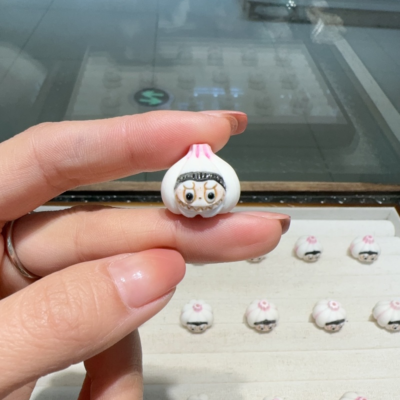 鹿角根付蒜头拉布布diy配件手工编织手绳项链文玩佛珠时尚配饰品