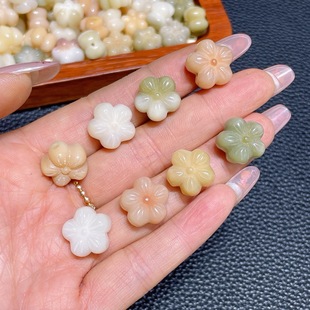 多宝菩提根五瓣花diy配件手工编织手绳项链文玩佛珠手串配饰品珠