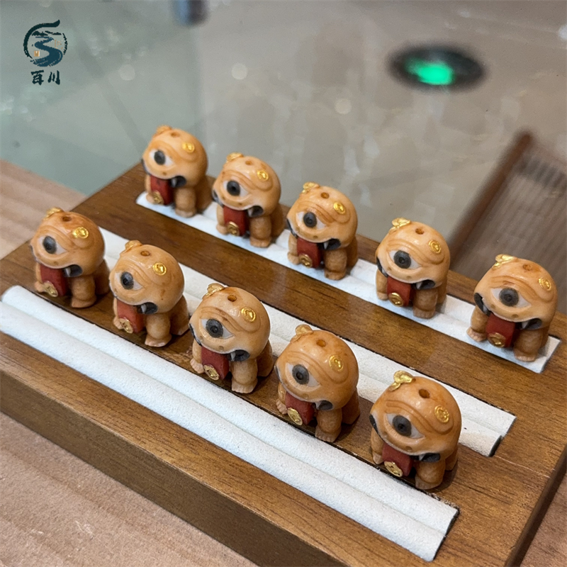 象牙果吞金兽手工隔珠