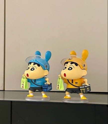 蜡笔小新京东美团饿了么外卖员