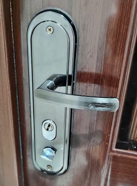 三角门面板大耳朵把手235孔距执手铝合金黑金门锁大门拉手防盗门