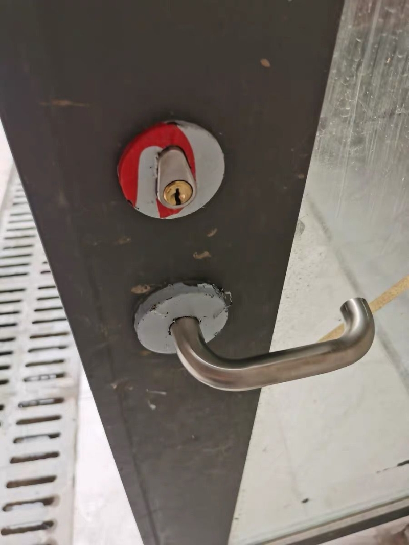防火消防门锁芯不锈钢全套通用型配件把手锁体铝铜锁芯通开通用型