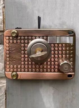 老式外装门锁房门锁锁芯铁门钥匙防盗门锁木门宿舍门锁十字保民锁