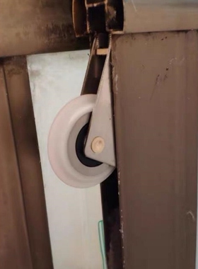 移门轮地轨道玻璃门橱柜厨房衣柜下轮凹槽卫生间滚轮轮子滑轮配件