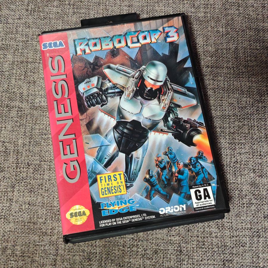 超美品 世嘉MD 主机适用 原装正版游戏卡带 机械战警 3