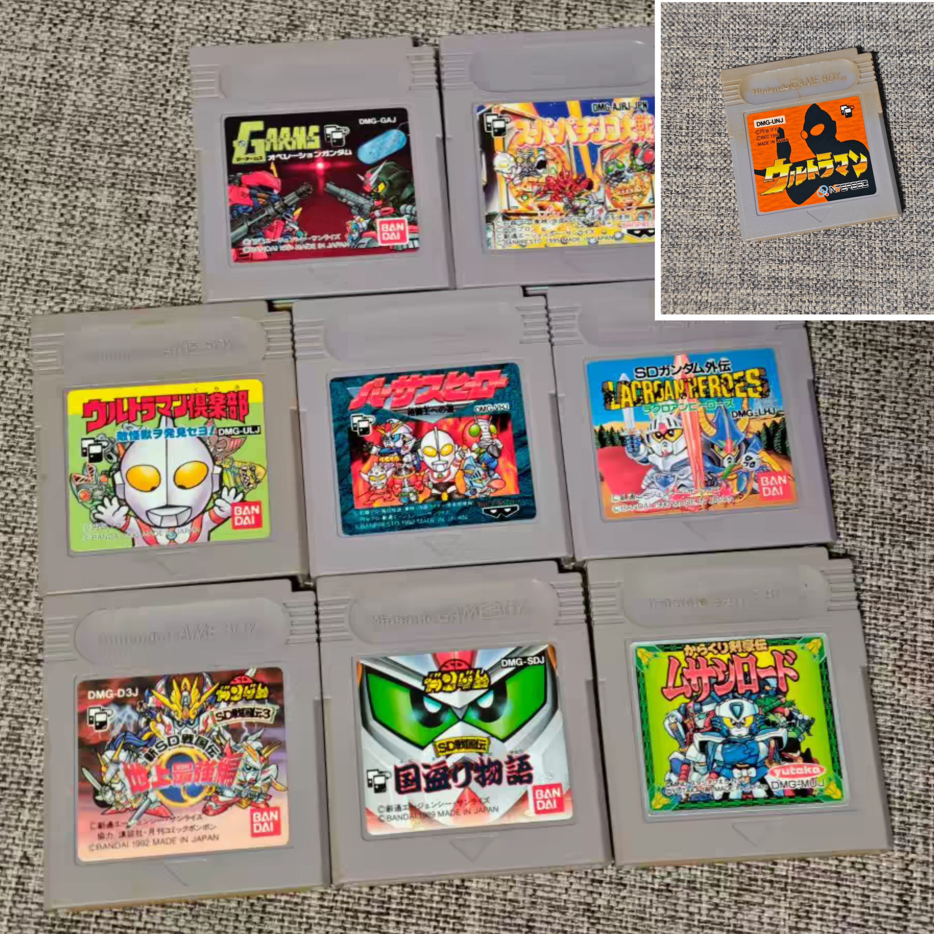 任天堂GB GBC GBA掌机适用的 正版游戏卡带 SD 高达 英雄 奥特曼