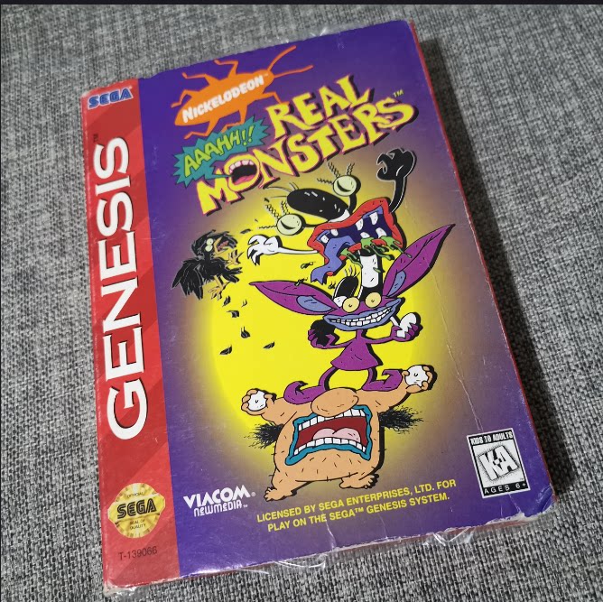 世嘉md主机 原装正版游戏卡带 怪物三人行