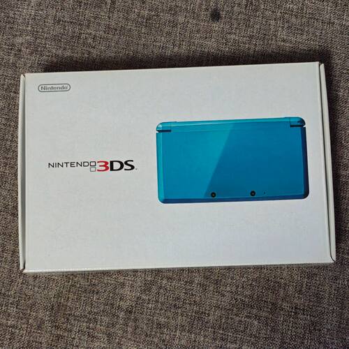 任天堂日版原装 天蓝色 3DS 掌机 老小三 游戏机 对号 未拆未破