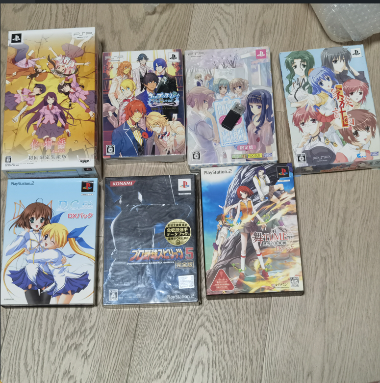 PSP PS1 PS2正版 化物语 运命系统树 棒球 初音岛 家族计划等限定