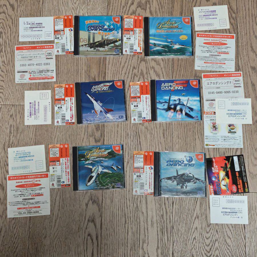 世嘉DC主机适用 正版游戏 轰炸队长 飞空之舞 6作打包 未拆也有