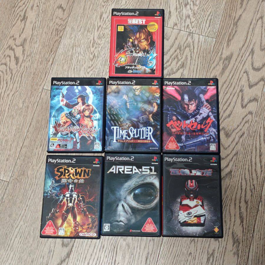 PS2主机用 正版游戏 剑风传奇 ET 再生侠 时空分裂者 正义伙伴 等