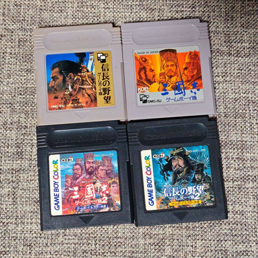 任天堂GB GBC GBA掌机适用 正版游戏卡带 三国志 信长的野望 1 2