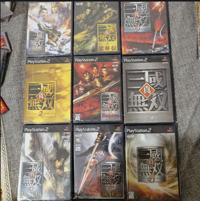 全新品 PS2 正版 真三国无双 1.2.3.4 全套