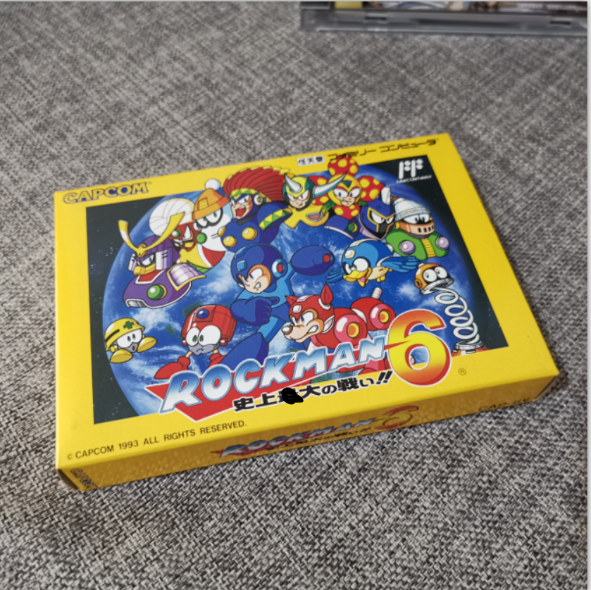 新品同样 任天堂fc红白机主机 原装正版游戏卡带 洛克人6