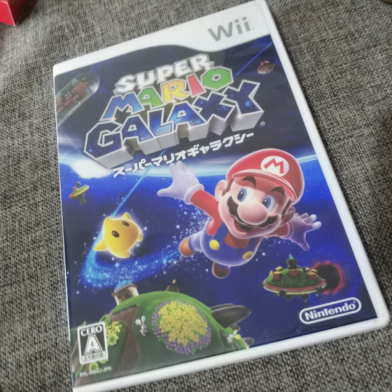 任天堂WII中古美品的 正版游戏 马里奥银河