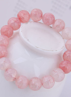 韩版甜美风水晶手链玻璃球