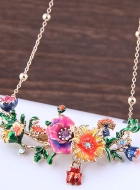 欧美时尚奢华森系甜美气质项链