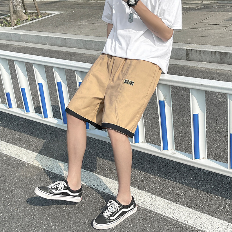 2021港风外景夏潮流简约休闲短裤男ins宽松五分裤D,男装休闲裤,星座810(原QT5070)