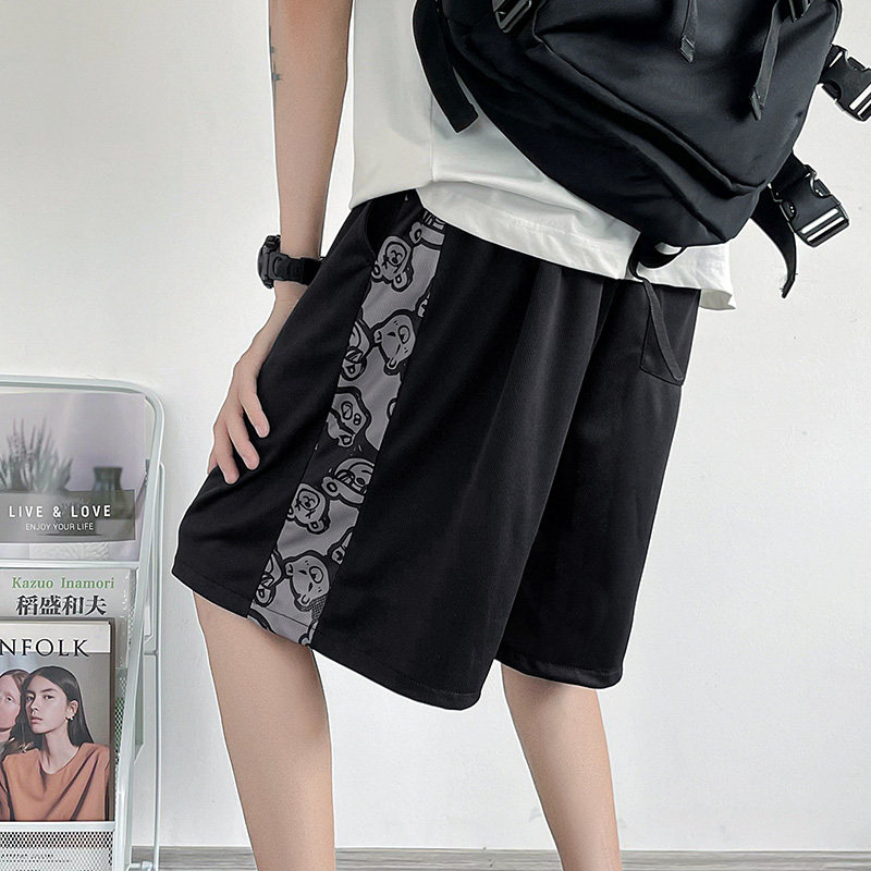 主推2022拼接休闲五分裤男运动宽松短裤D-特，男装休闲裤，星座810(原QT5070)