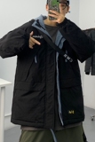 港风工装棉衣男加厚冬季棉服外套连帽拼接棉袄SY03，男装棉衣，星座810(原QT5070)