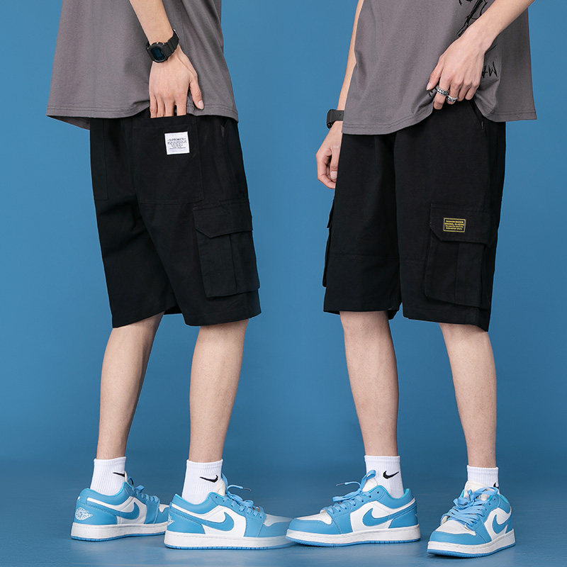 2021夏季新款港风短裤男休闲潮流5分裤子哈伦裤D，男装休闲裤，星座810(原QT5070)