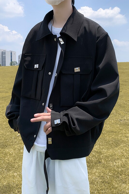 2023秋季港风工装夹克潮男休闲上衣外套J5008-P95-控118,男装夹克,星座810(原QT5070)