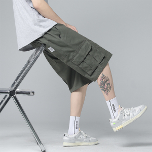 【主推款】2022夏百搭工装短裤潮男休闲五分裤DK101-P45控58图片