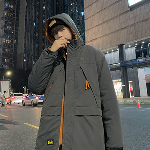 2021冬季工装棉衣男宽松加厚连帽拼色棉服外套 SY03图片