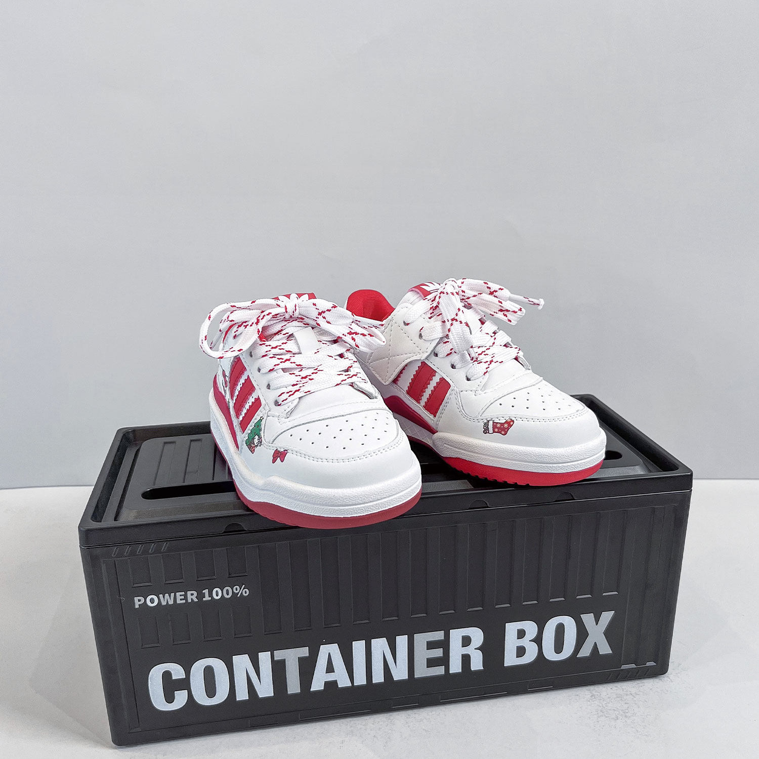 kitty猫咪运动鞋女童鞋子2026春秋红色鞋子男童儿童低帮板鞋棉鞋