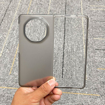 适用荣耀MagicV5磨砂透灰手机壳