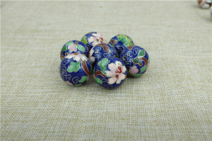 景泰蓝掐丝珐琅老工艺铜胎纯手工磨光珠子DIY配饰